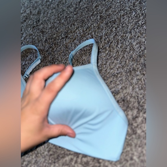 Victoria’s Secret T-Shirt Lightly Lined Wireless Light Blue Bra Size 36C - Picture 4 of 11